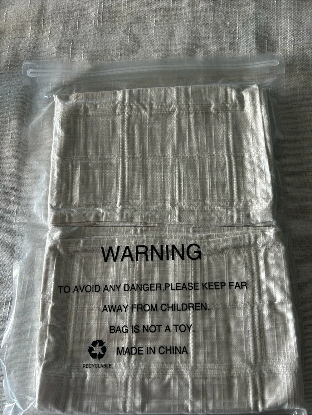 Set of 2 18” x 18” neutral linen blend pillow covers. New in original package.